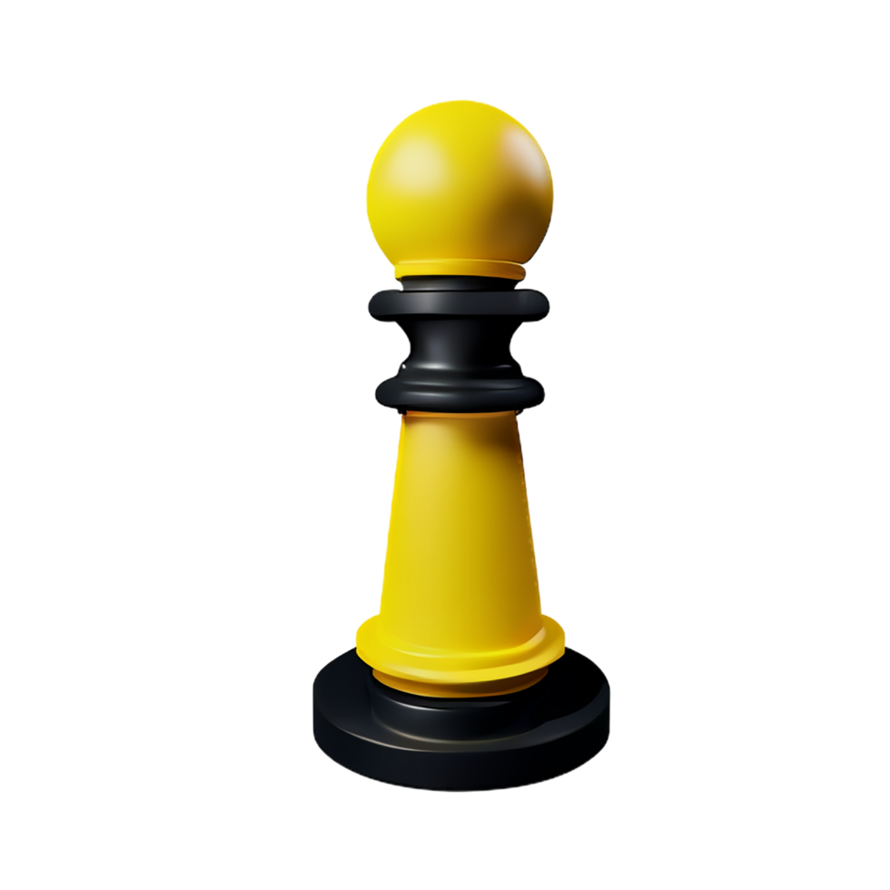 chess 3d rendering icon illustration png