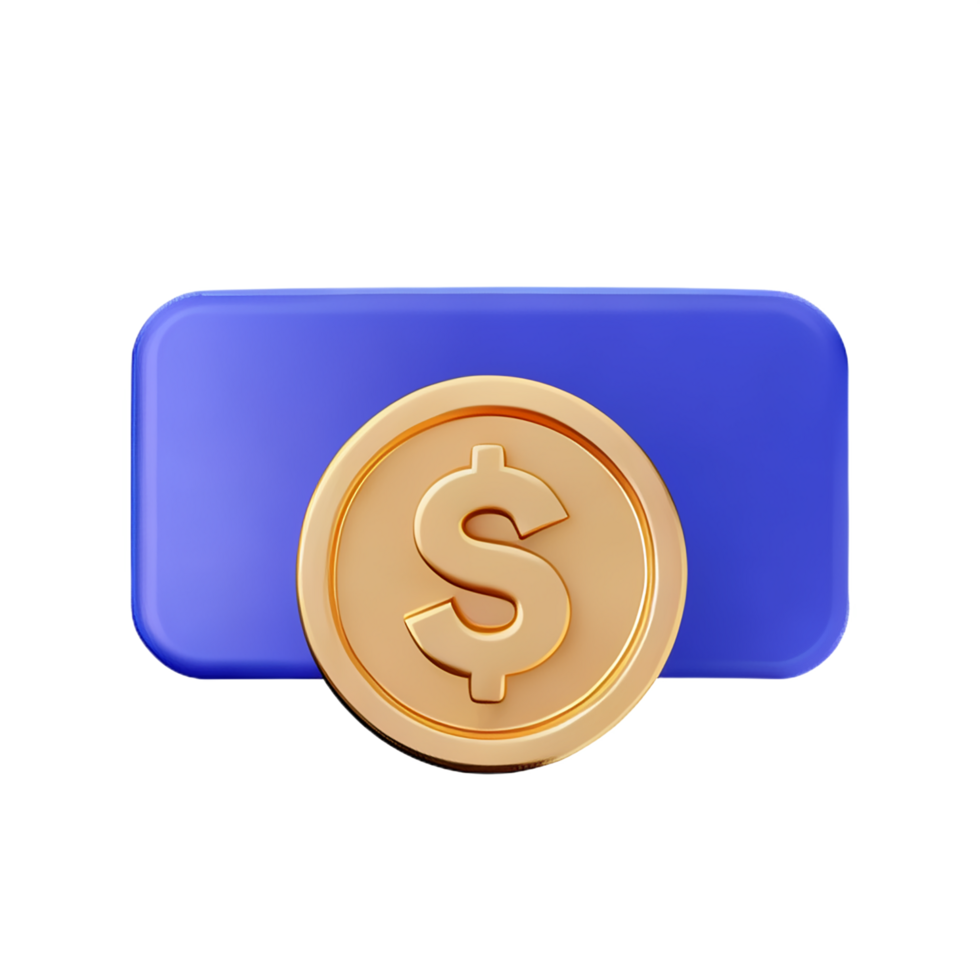 dollar 3d rendering icon illustration png