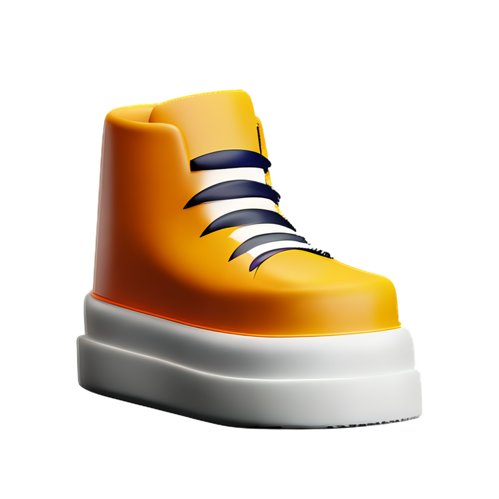 Shoes 3d rendering icon illustration png