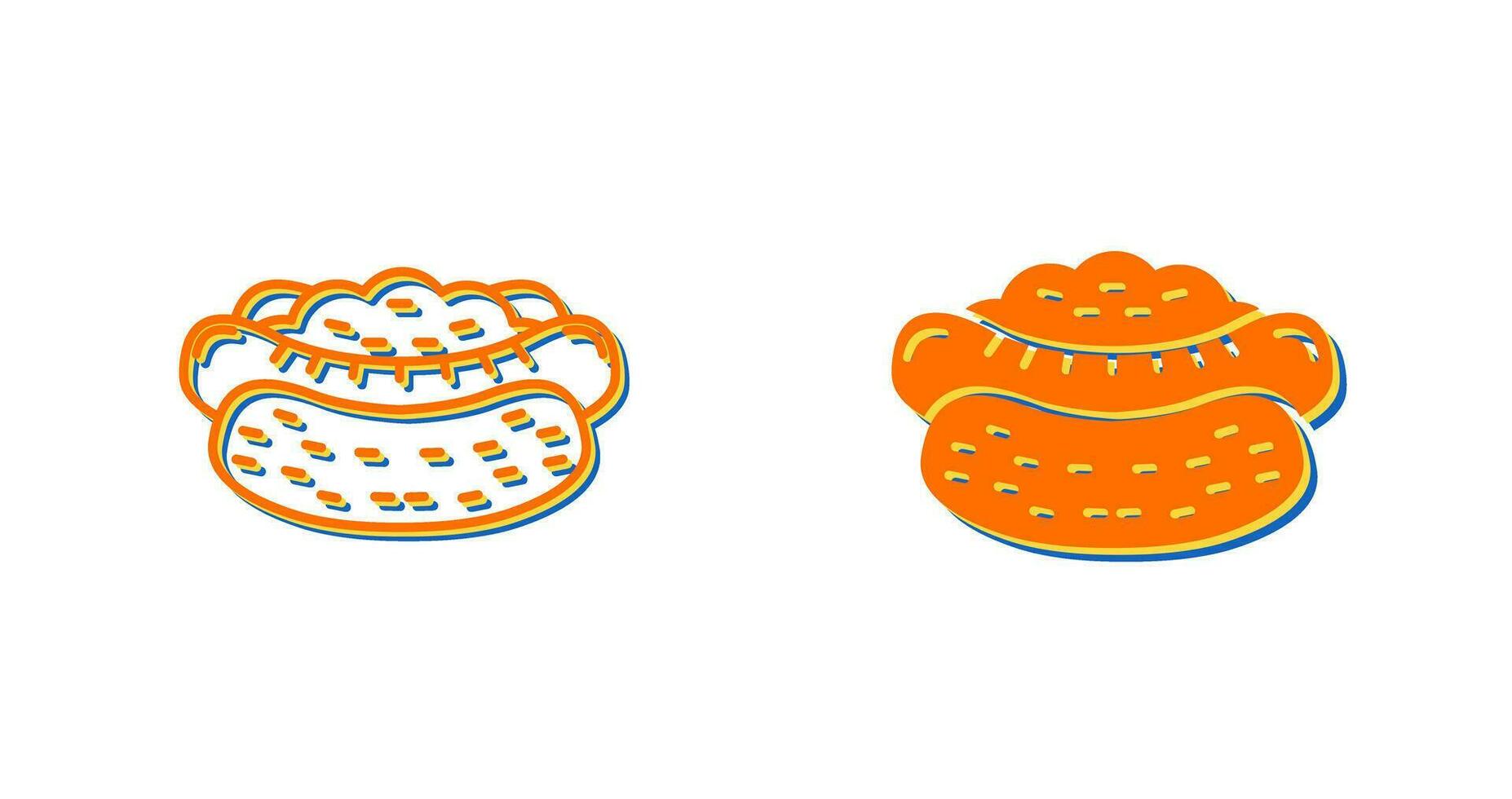 Hot Dog Vector Icon