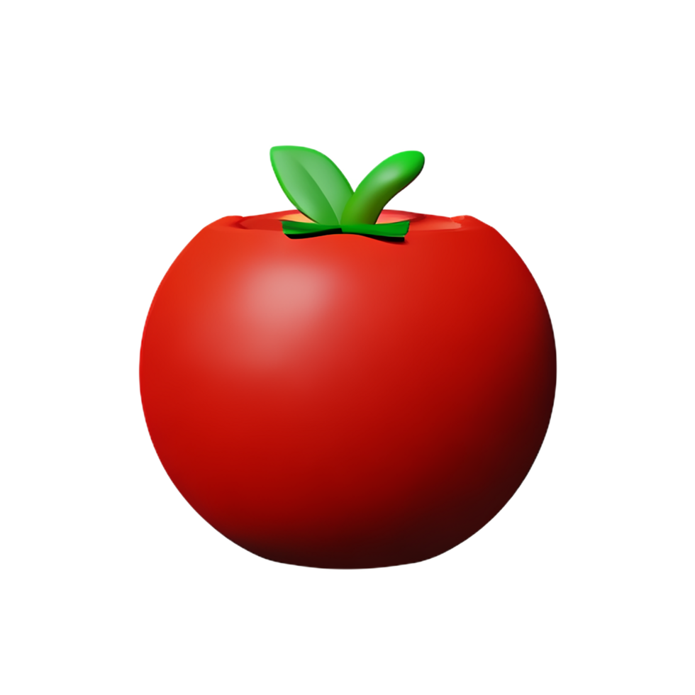 tomate 3d le rendu icône illustration png