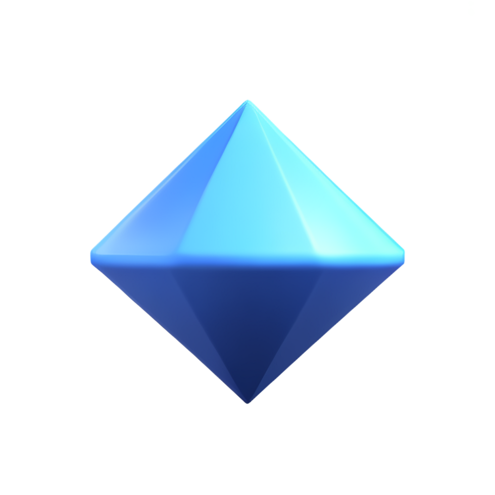 crystal 3d rendering icon illustration png