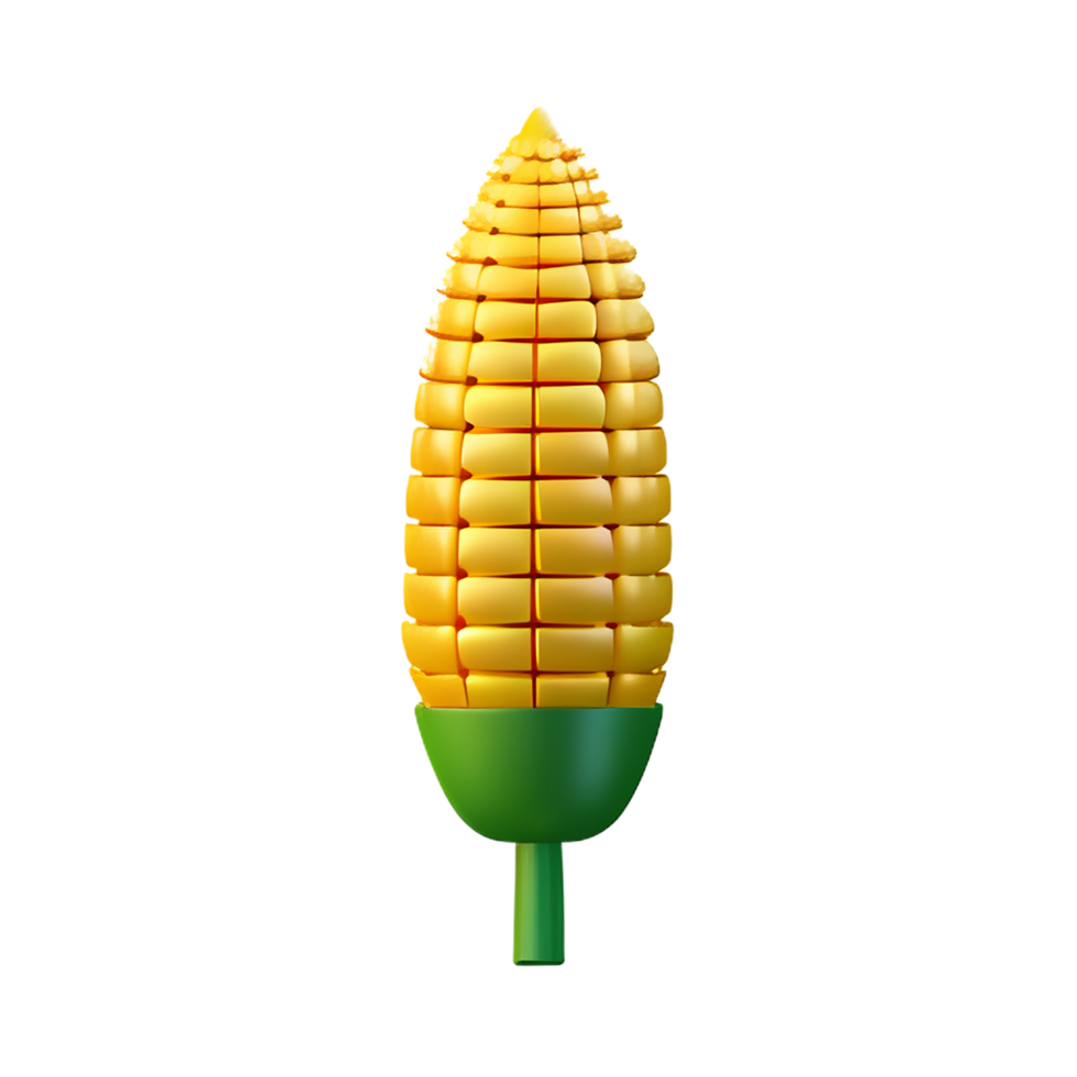 corn 3d rendering icon illustration png