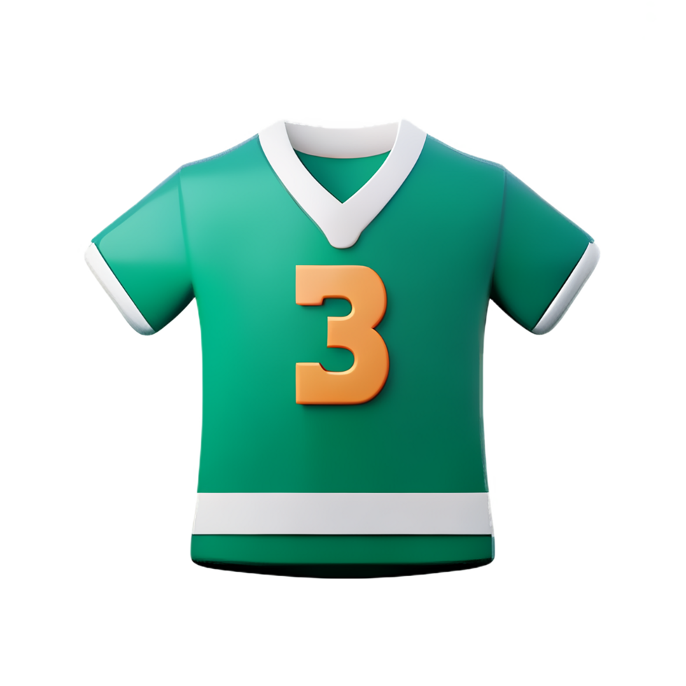 jersey 3d rendering icon illustration png