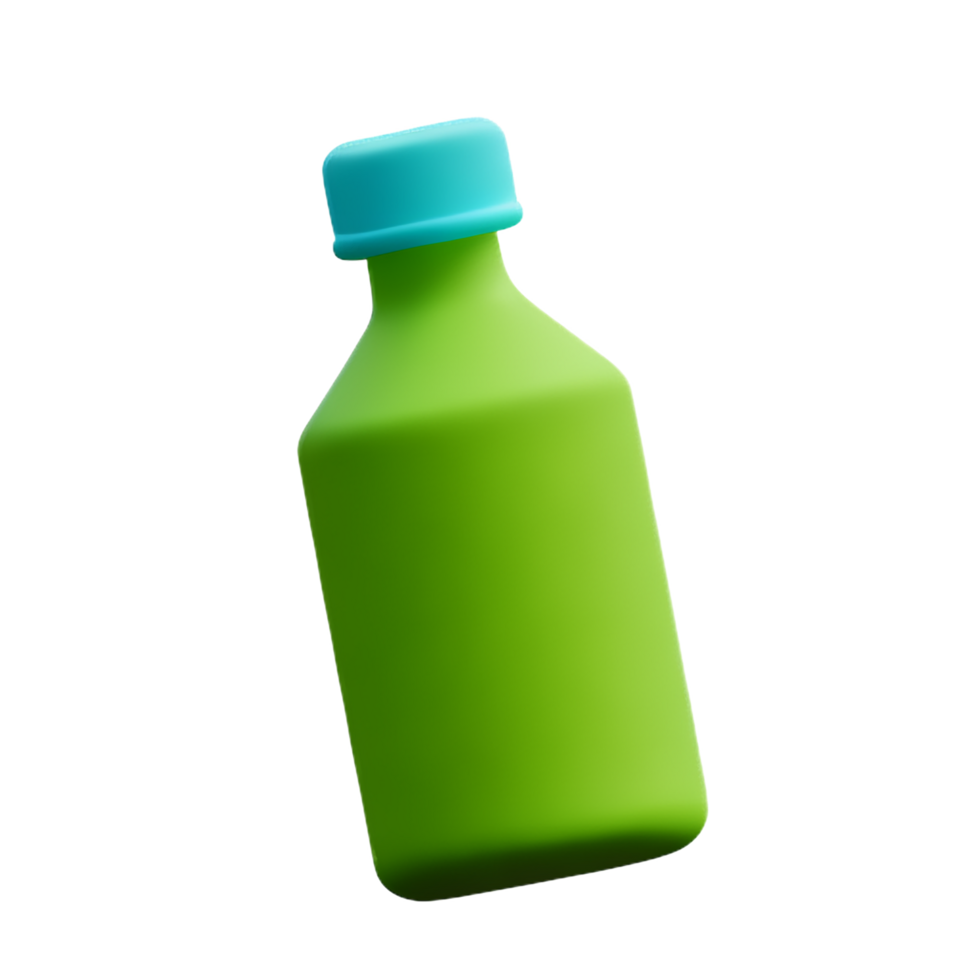 bottle 3d rendering icon illustration png