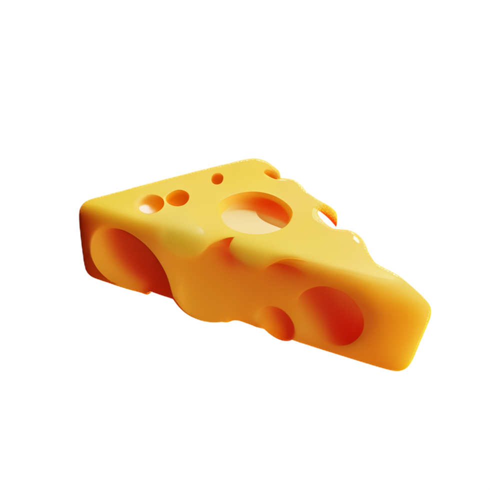 cheese  3d rendering icon illustration png