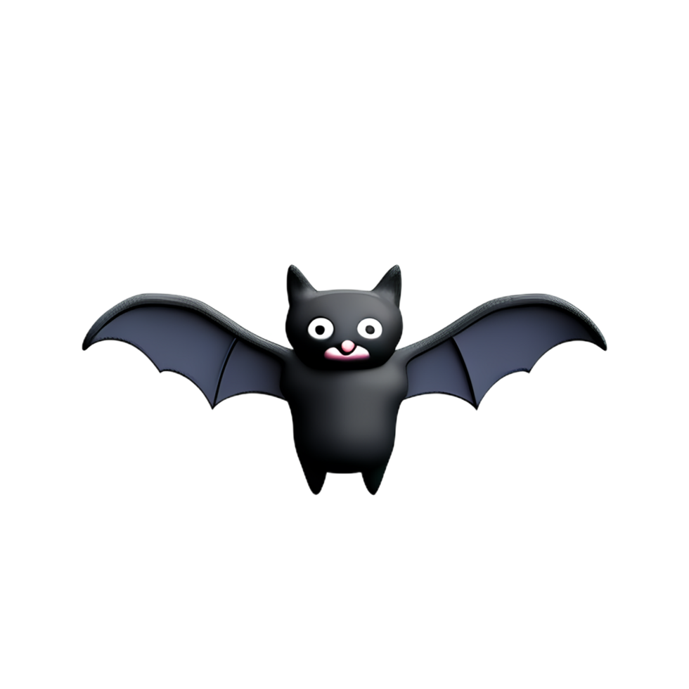 bat 3d rendering icon illustration png