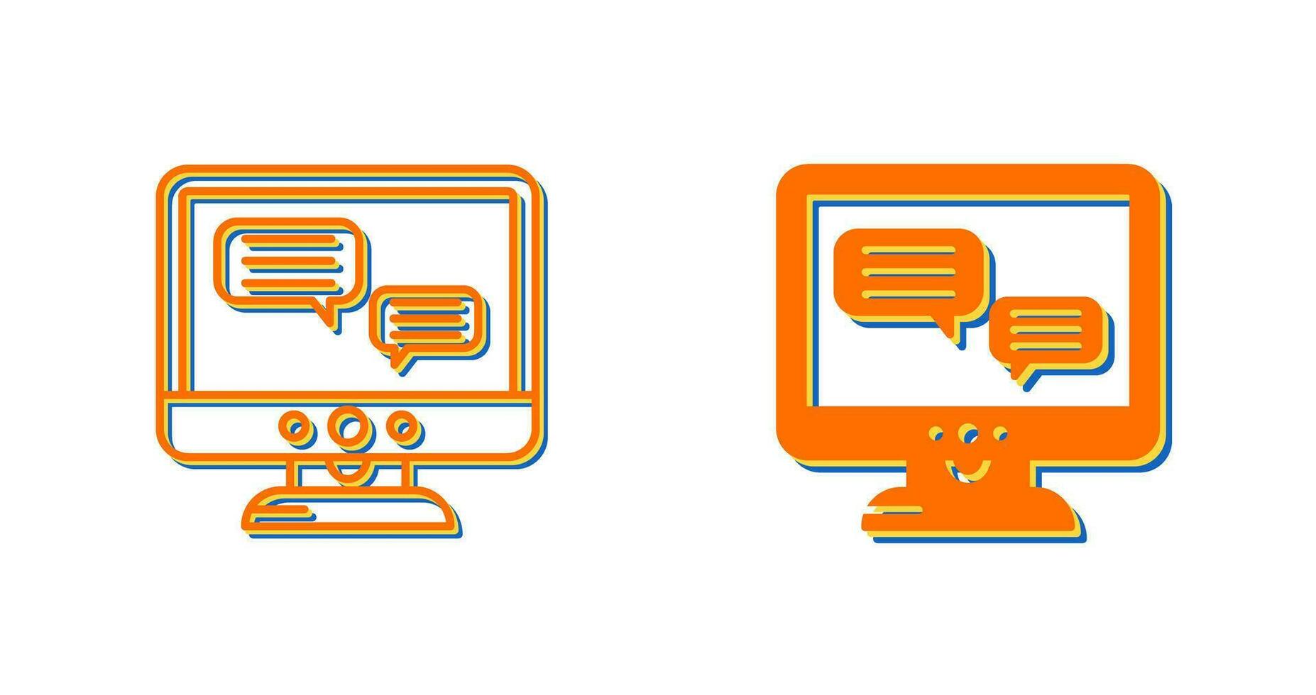 Chat Lcd Vector Icon
