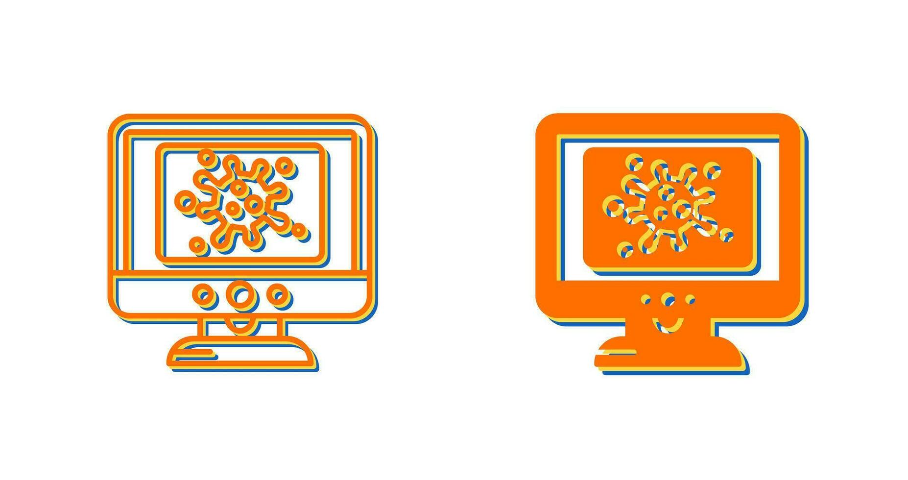 Virus Lcd Vector Icon