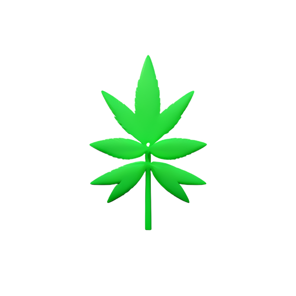 cannabis 3d le rendu icône illustration png