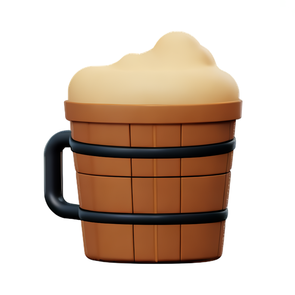 beer 3d rendering icon illustration png