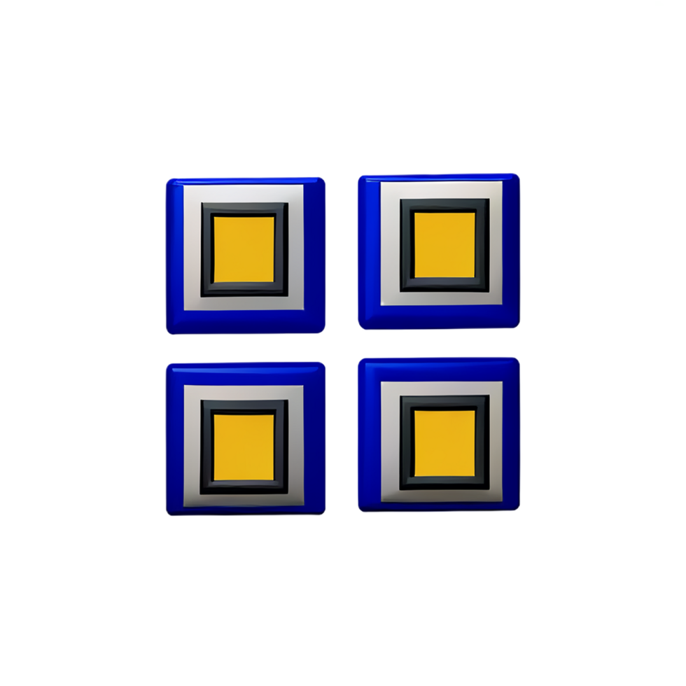 QR Code 3d rendering icon illustration png