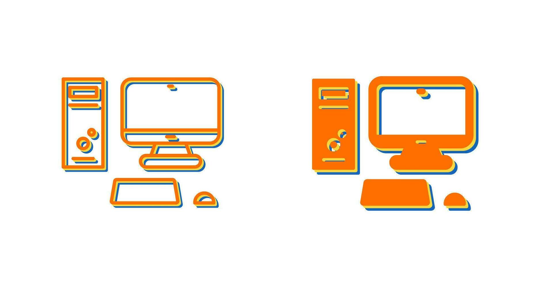 Computer Vector Icon