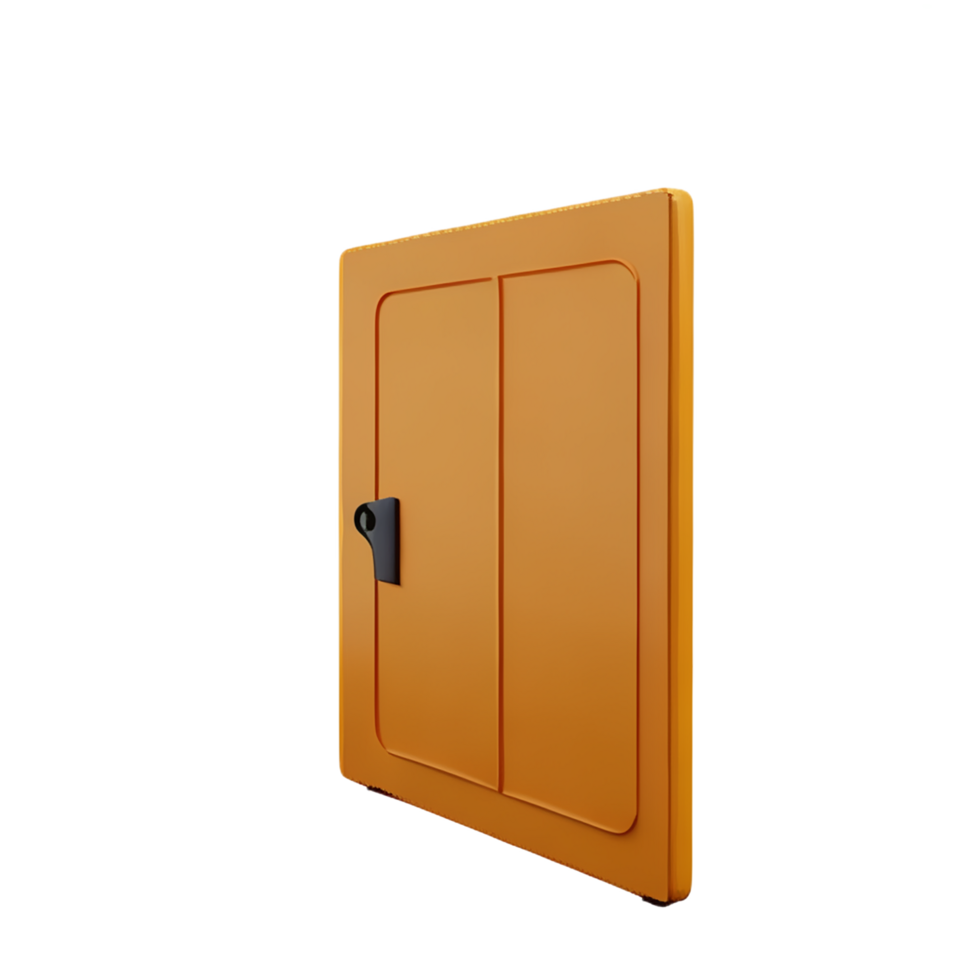 door 3d rendering icon illustration png