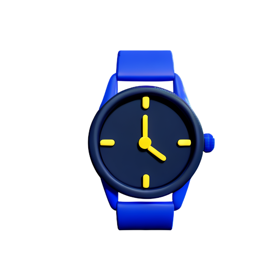 reloj 3d representación icono ilustración png