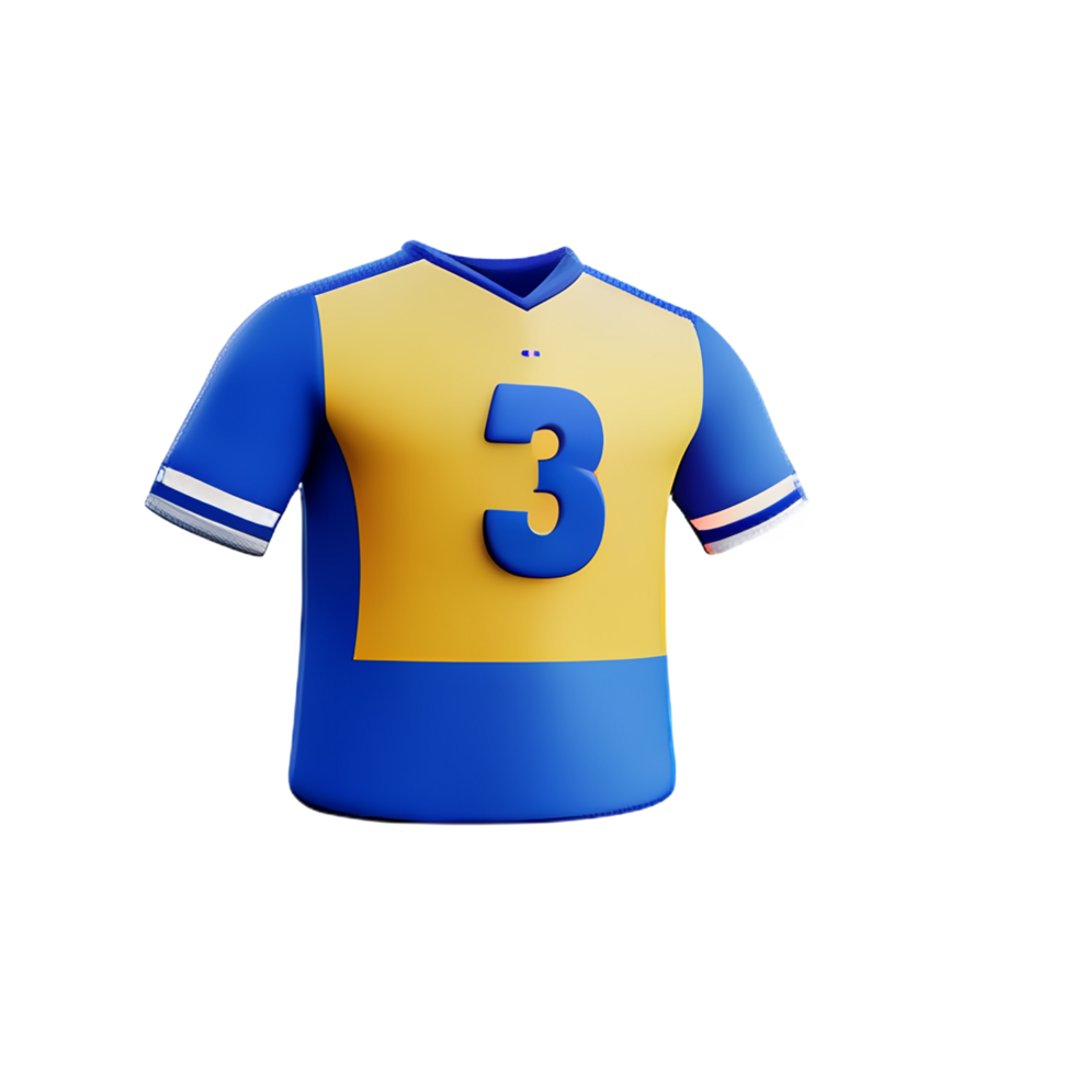 jersey 3d rendering icon illustration png