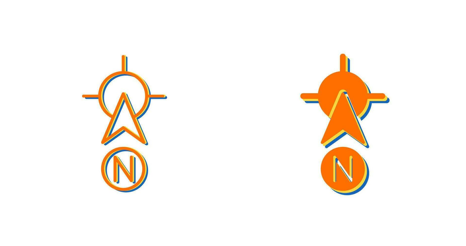 North Vector Icon