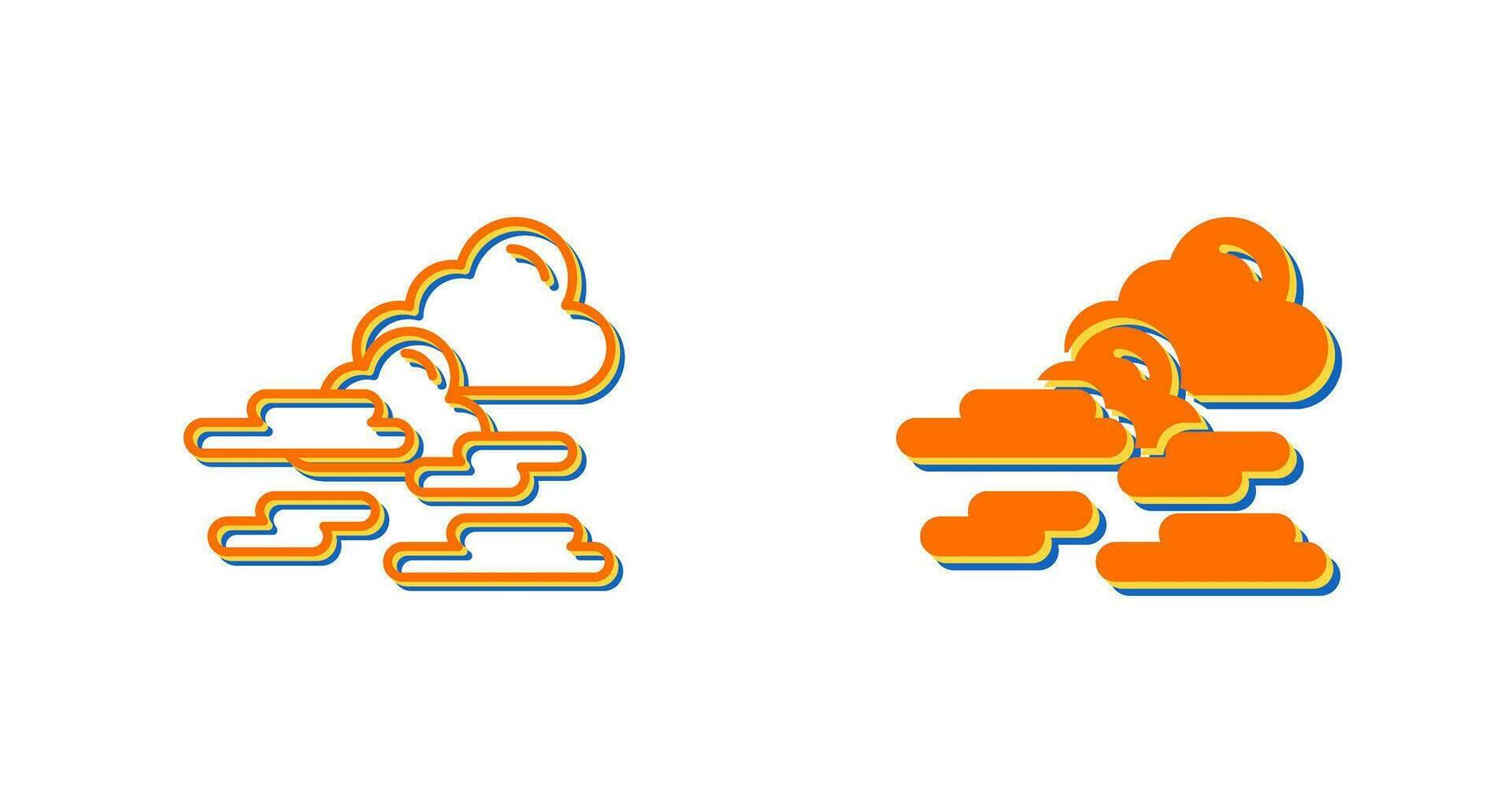 icono de vector de niebla