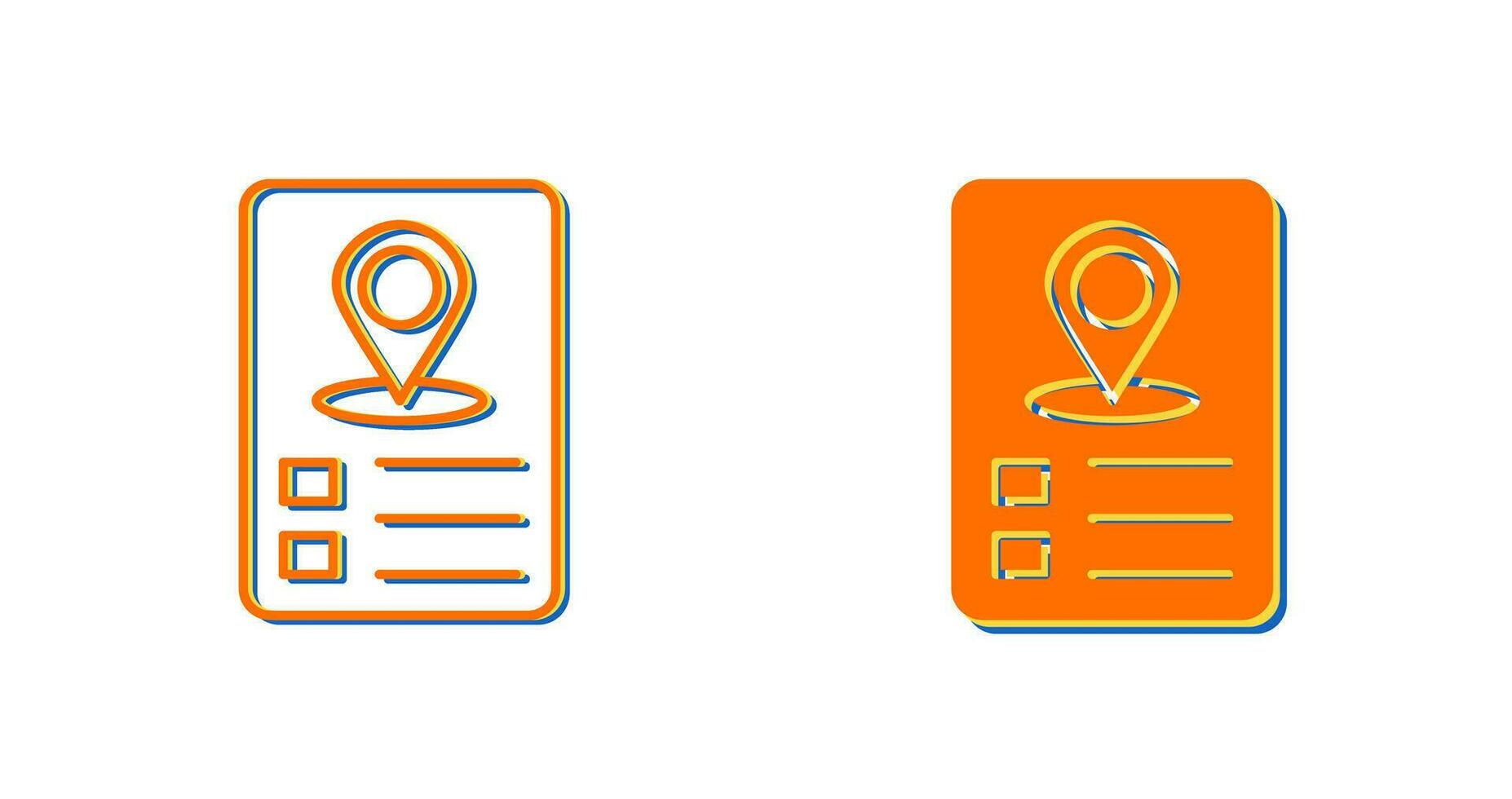 Itinerary Vector Icon
