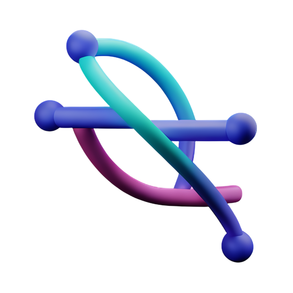 dna 3d rendering icon illustration png