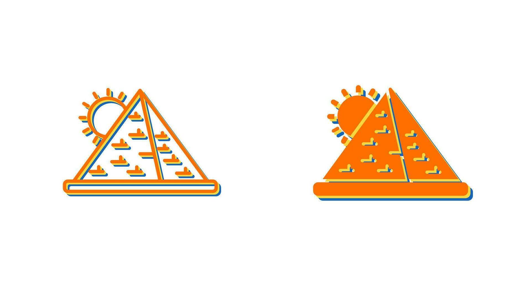 Pyramid Vector Icon