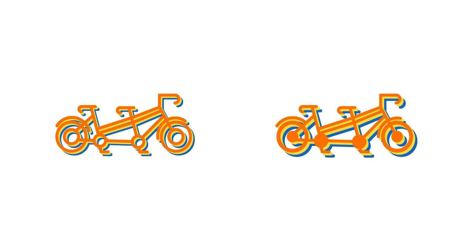 Tandem Vector Icon