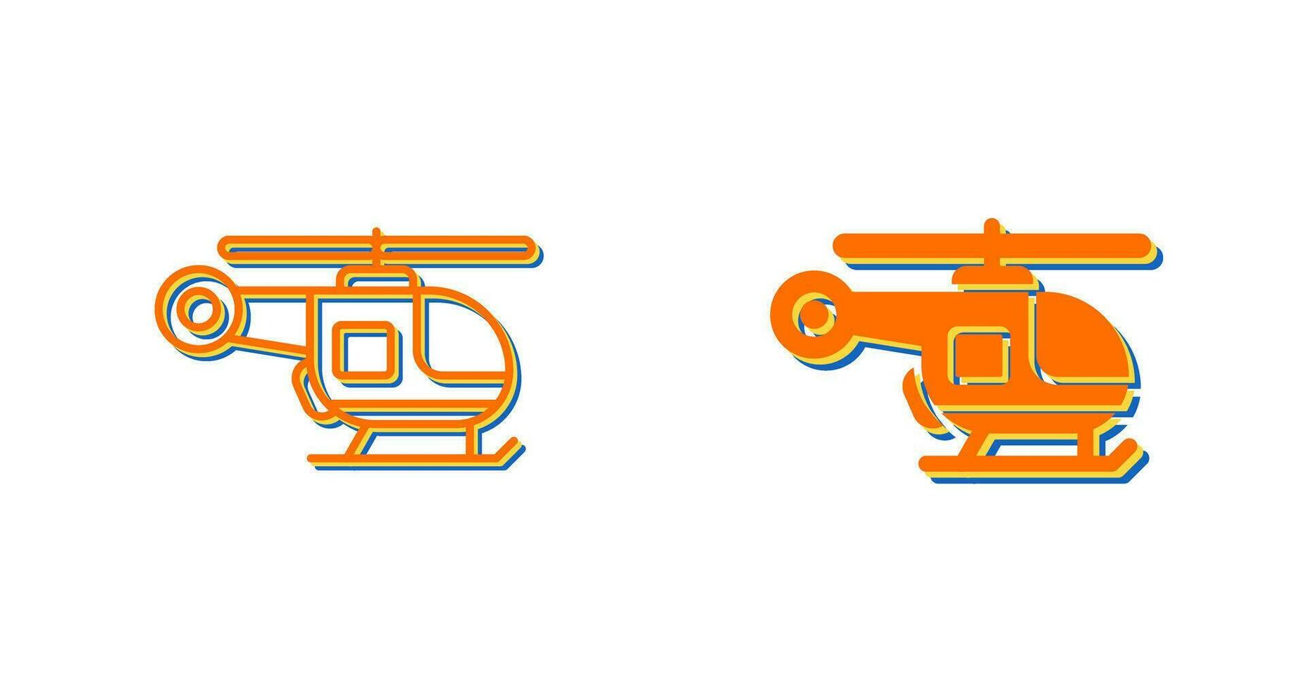 icono de vector de helicóptero