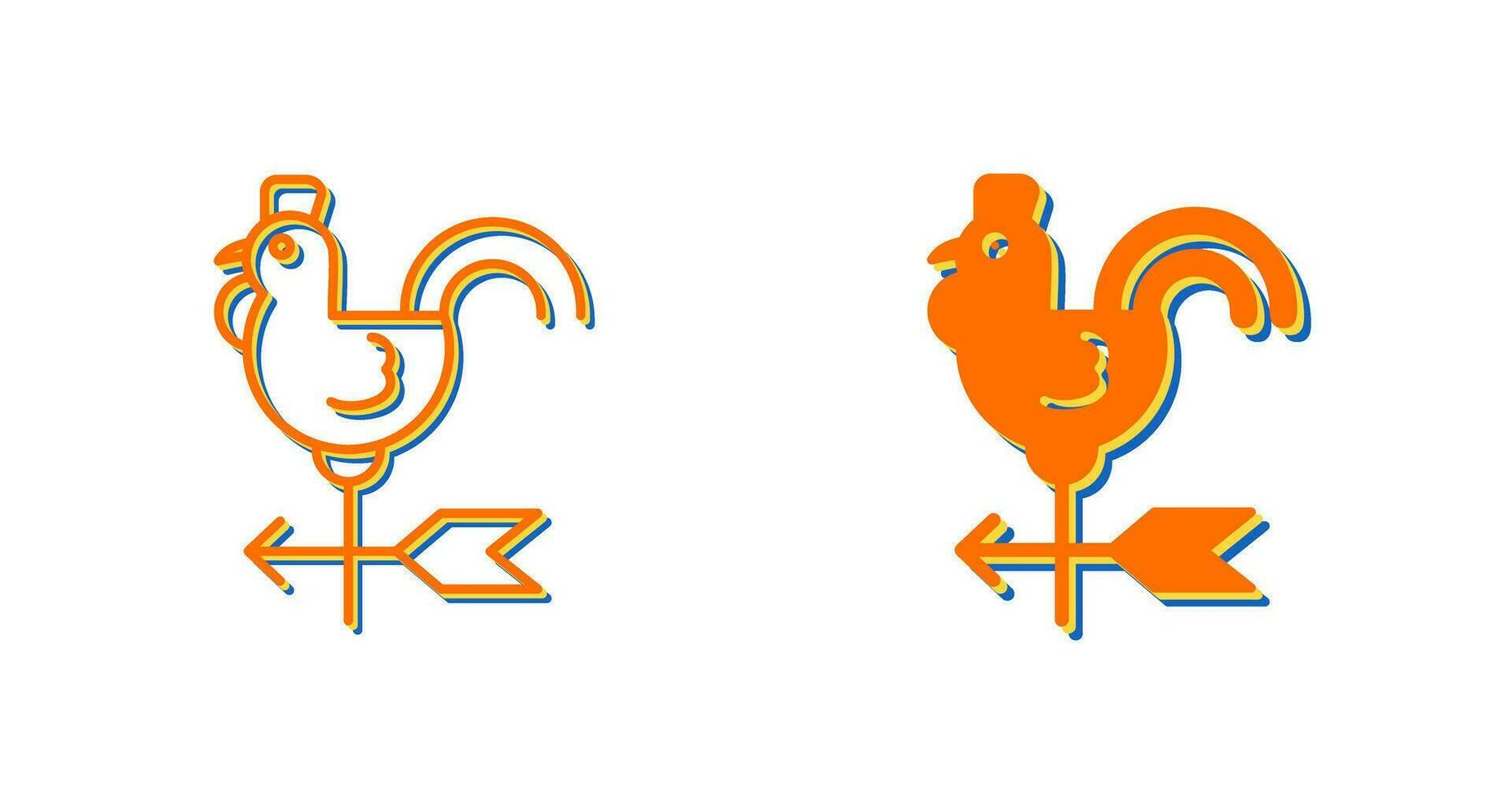Wind Vane Vector Icon