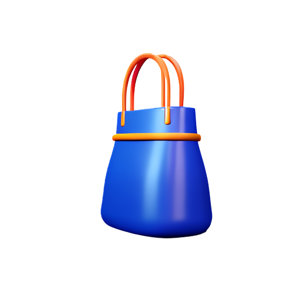 bag 3d rendering icon illustration png
