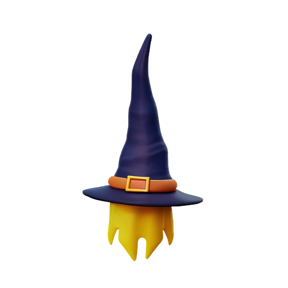 witch 3d rendering icon illustration png