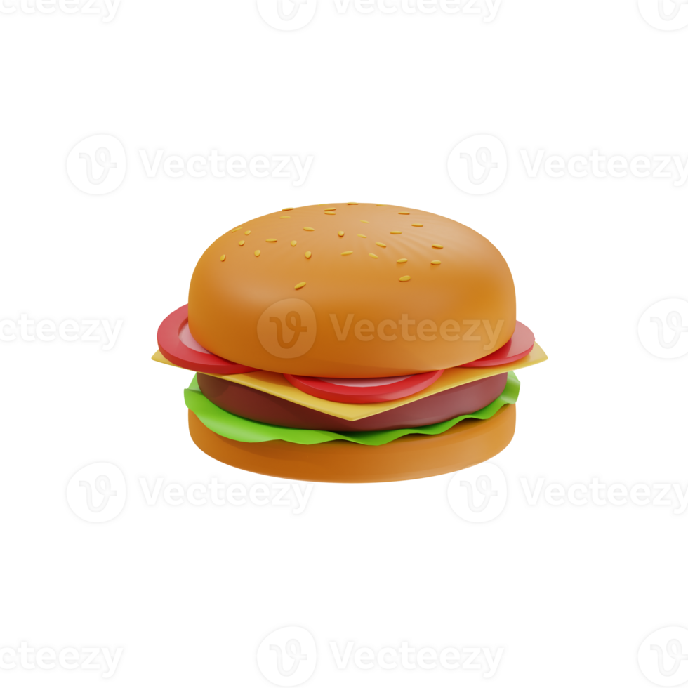 3d rendering of hamburger icon png