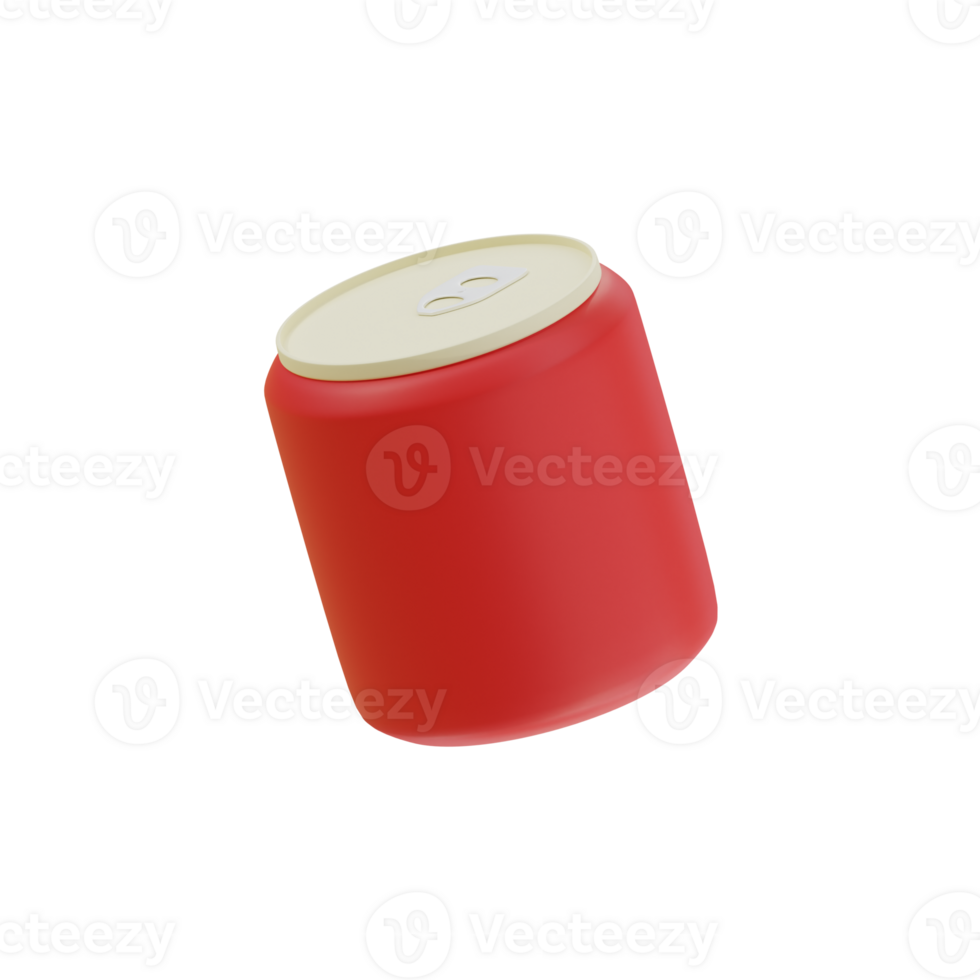 3d icon of fast food soda can png