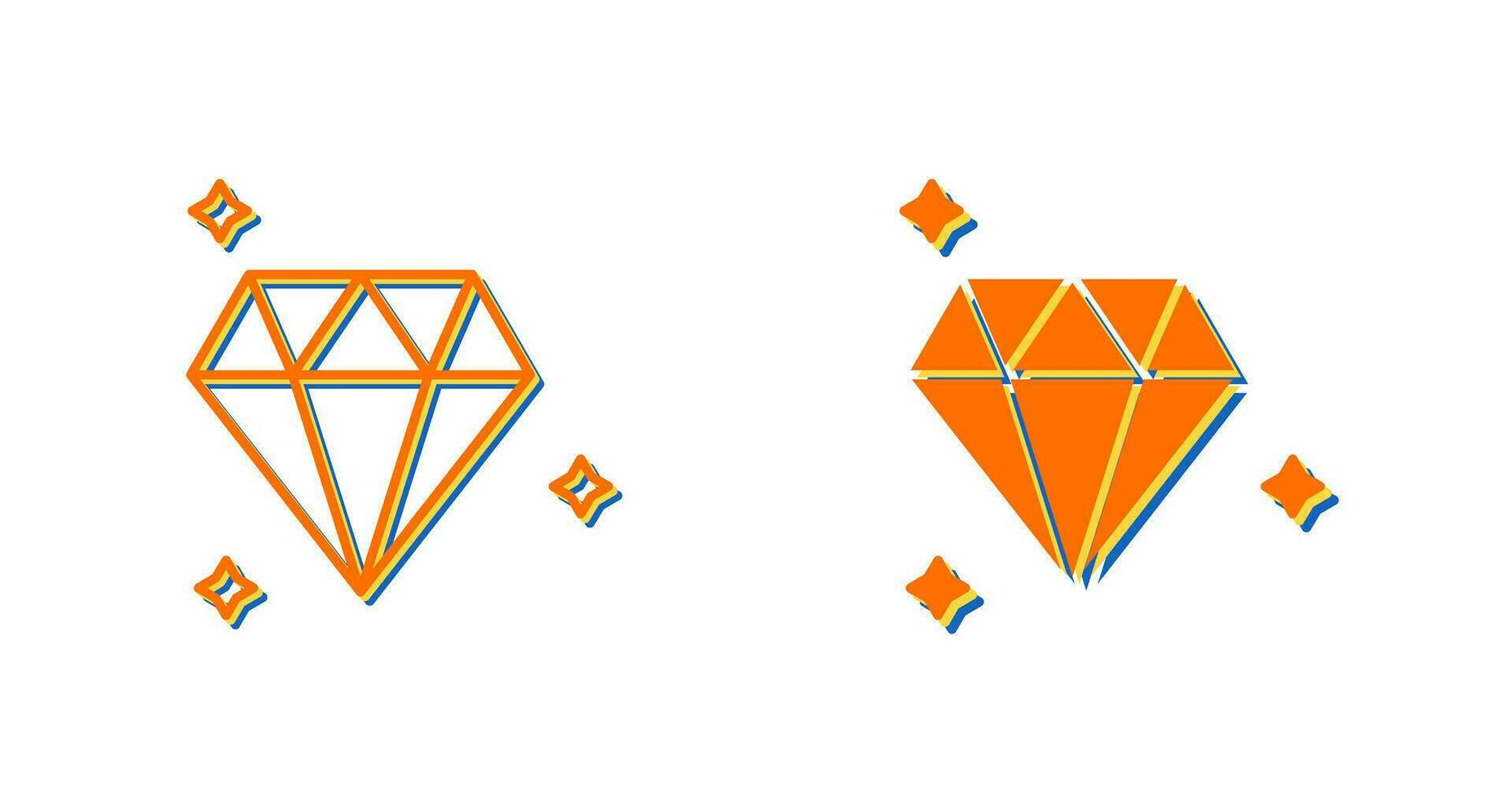 icono de vector de diamante