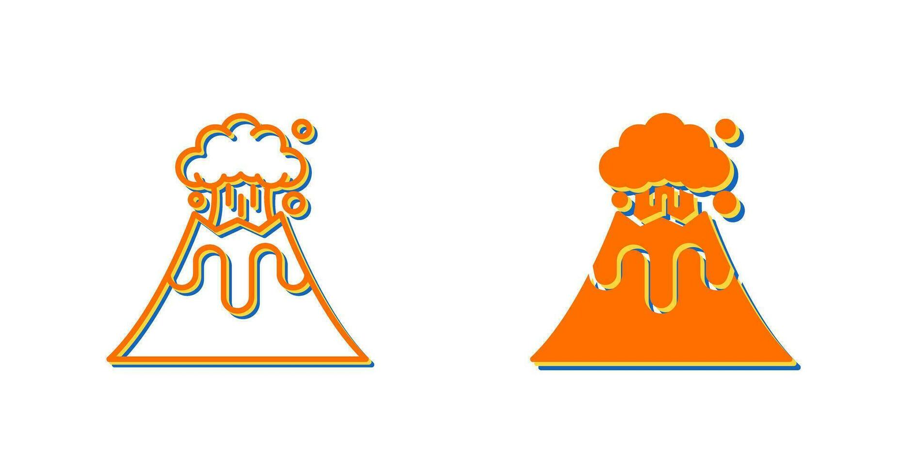 Volcano Vector Icon