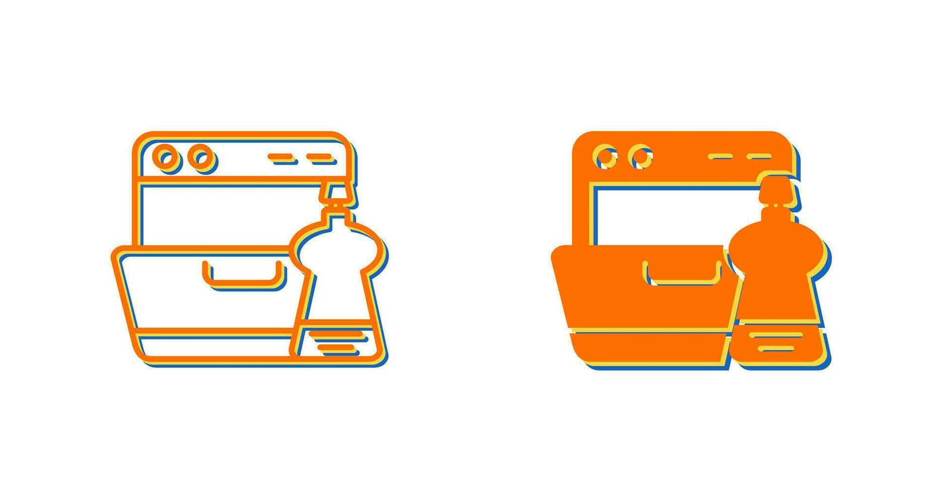 Washing Dishes Vector Icon