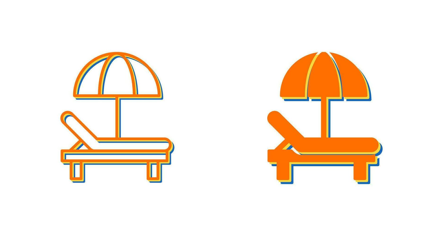 Sunbed Vector Icon