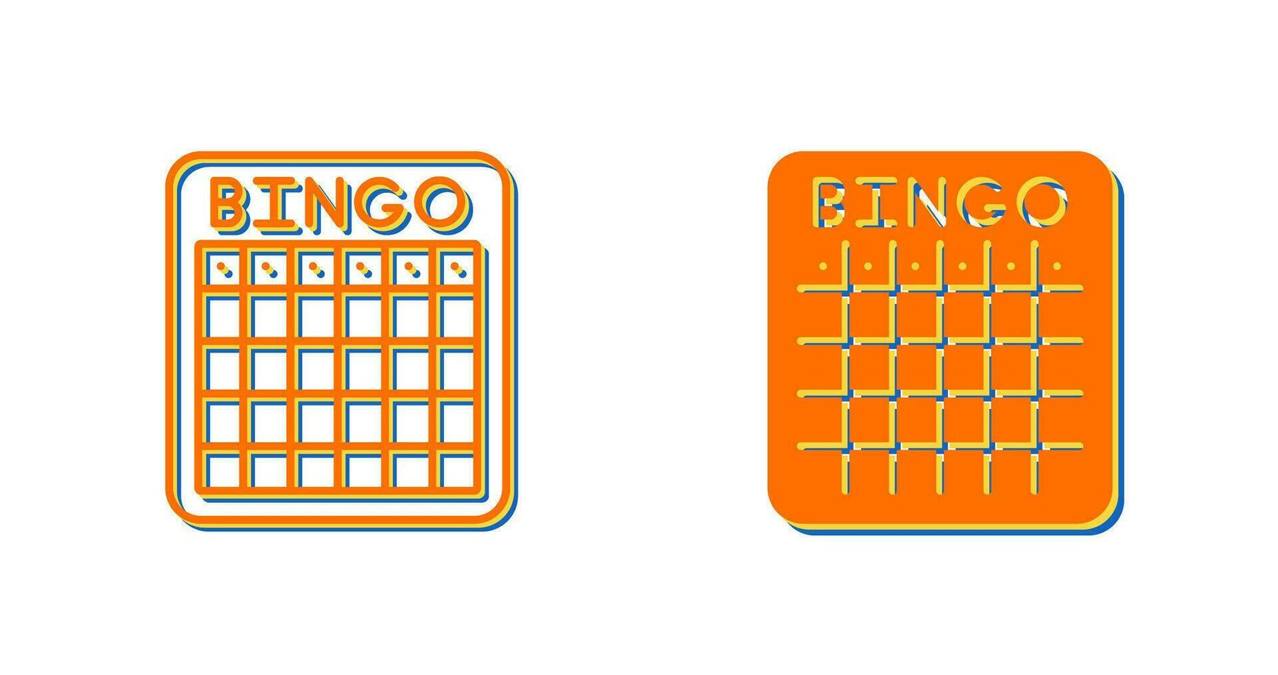 icono de vector de bingo