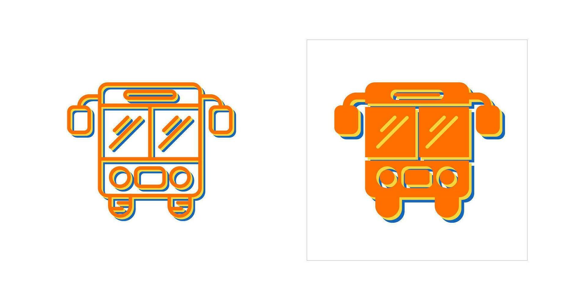 icono de vector de bus