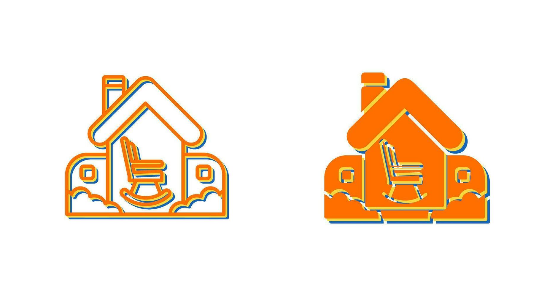 Retirement Home Vector Icon