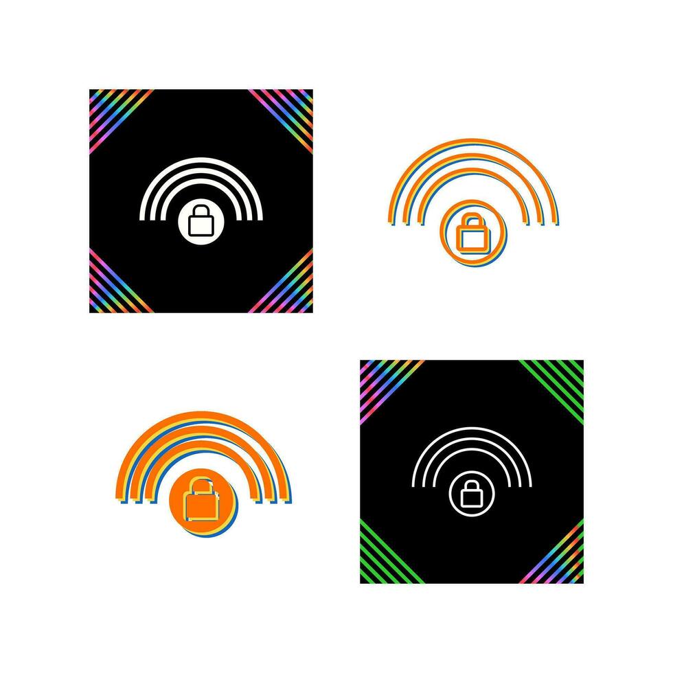 Protected Wifi Vector Icon