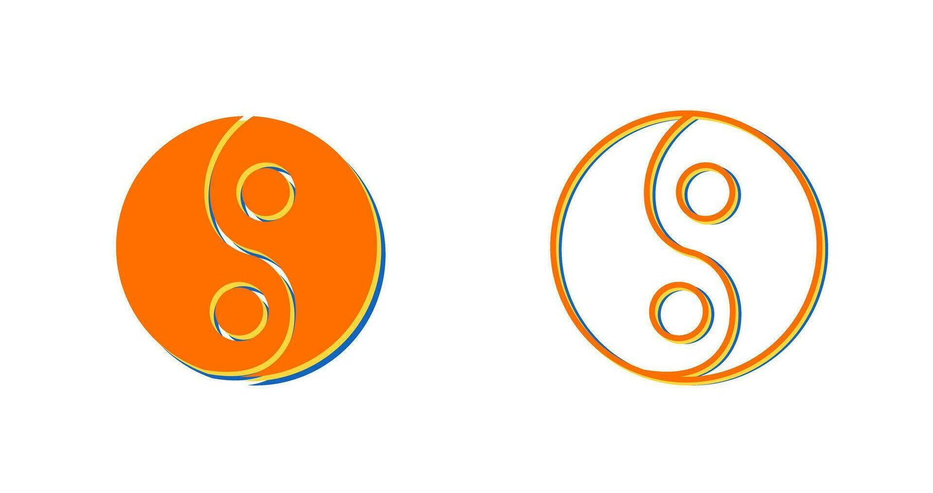 Yin Yang Vector Icon