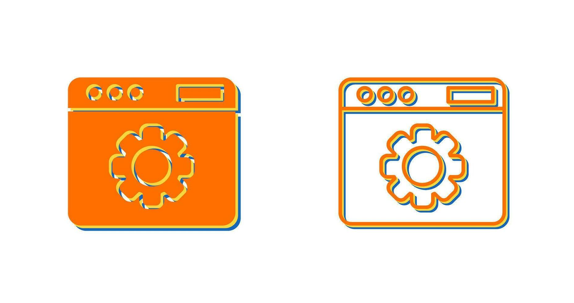 icono de vector de configuración web