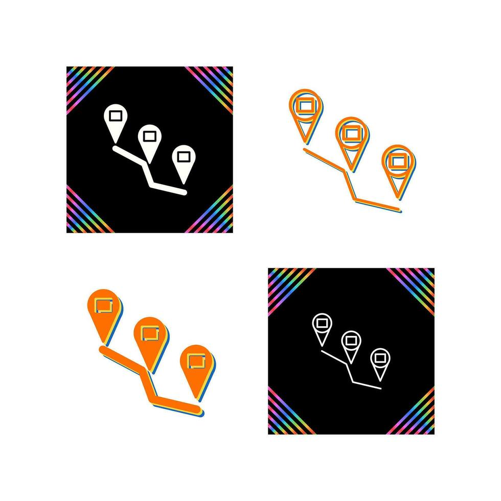 Reaching Destination Vector Icon