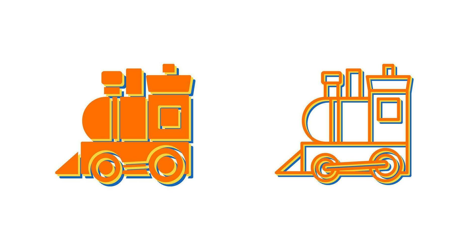 Toy Train Vector Icon