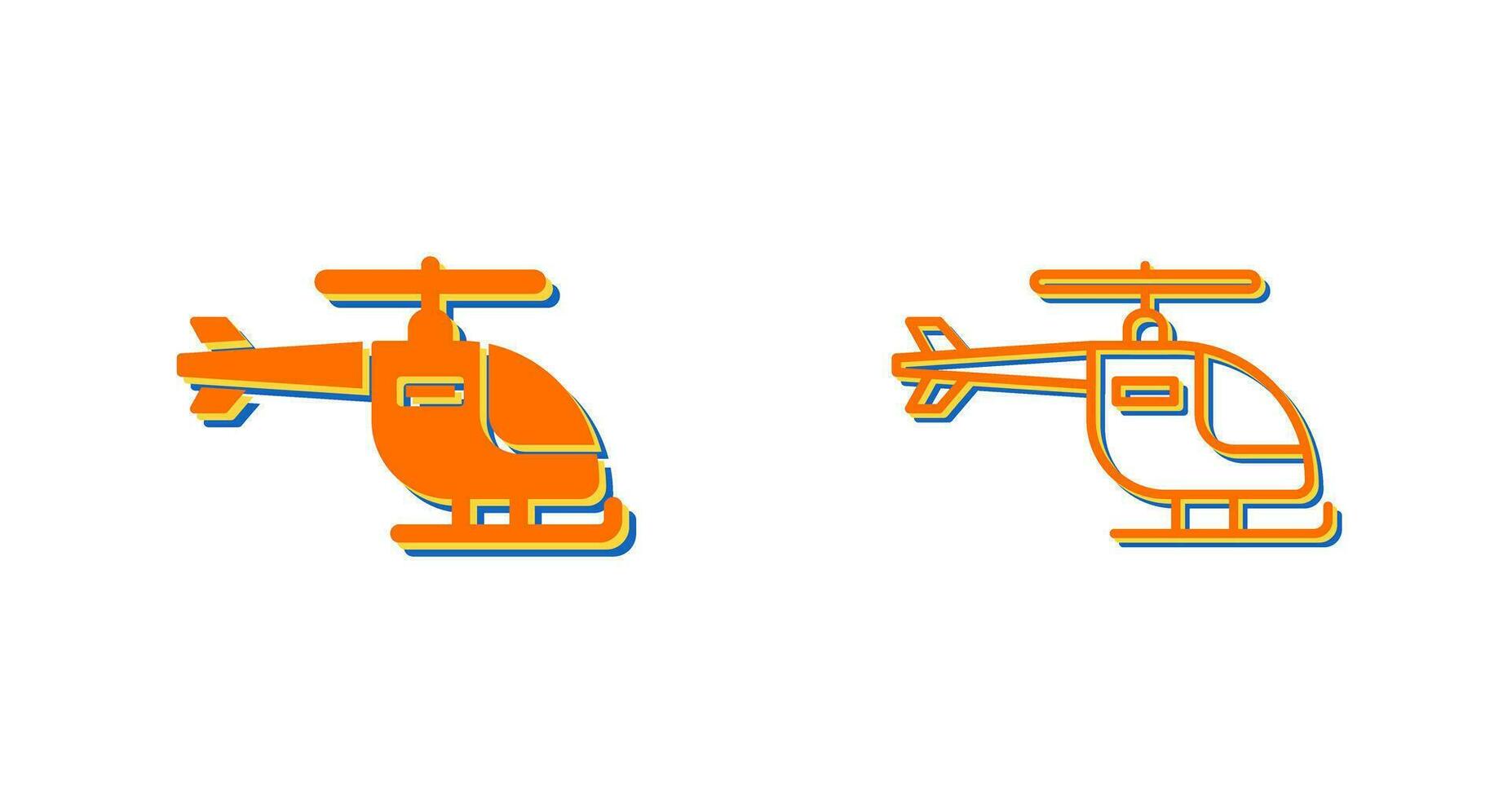 icono de vector de helicóptero