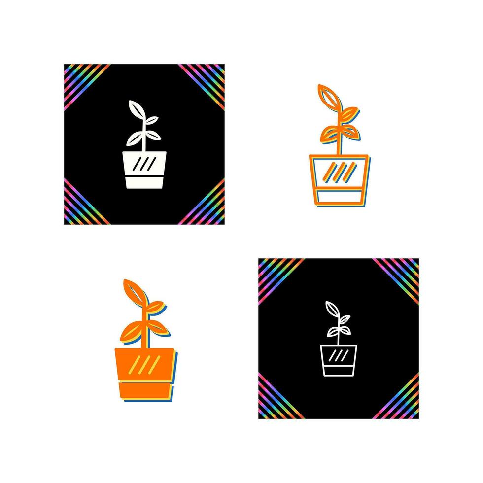 Flower Pot Vector Icon