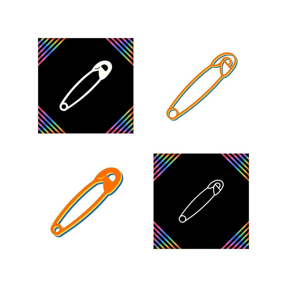 Safety Pin Vector Icon