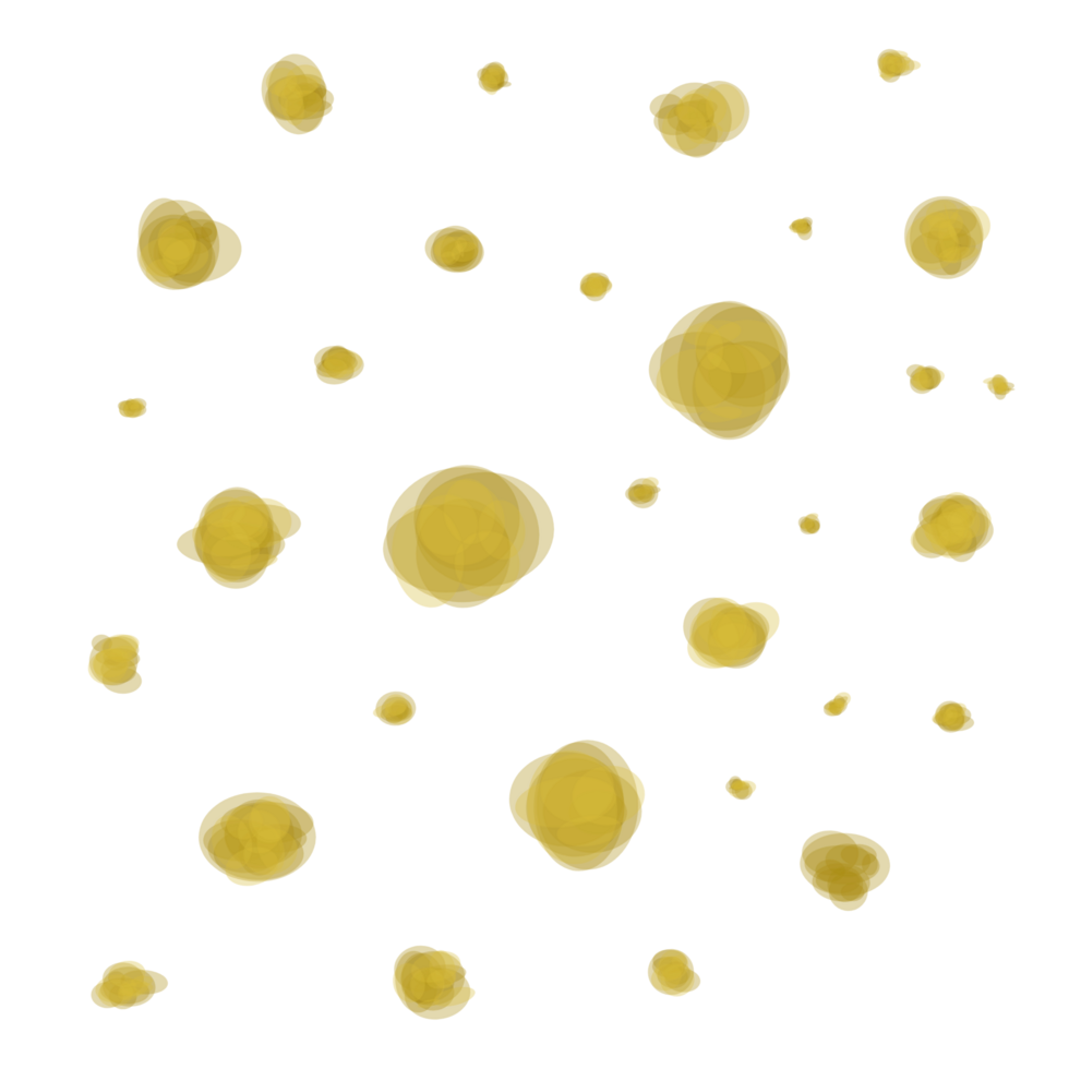 Abstract gold splatter png