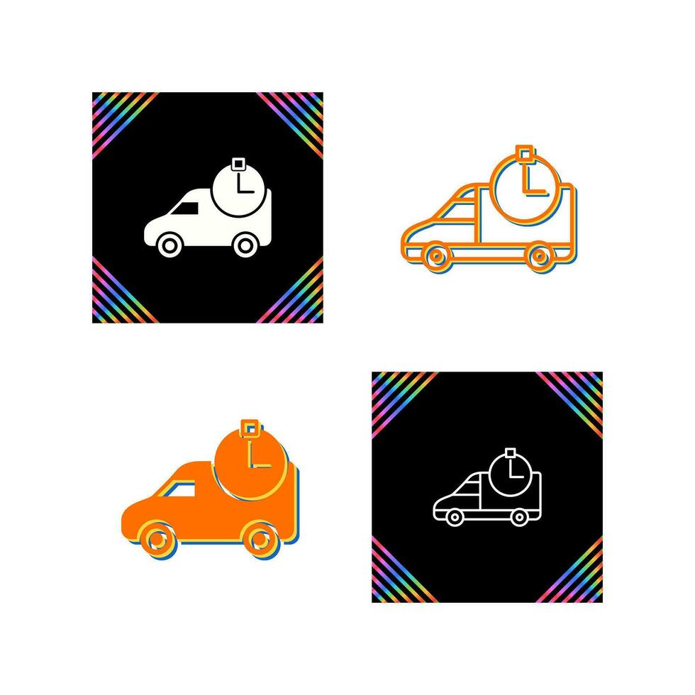 Time Based Delivery Vector Icon