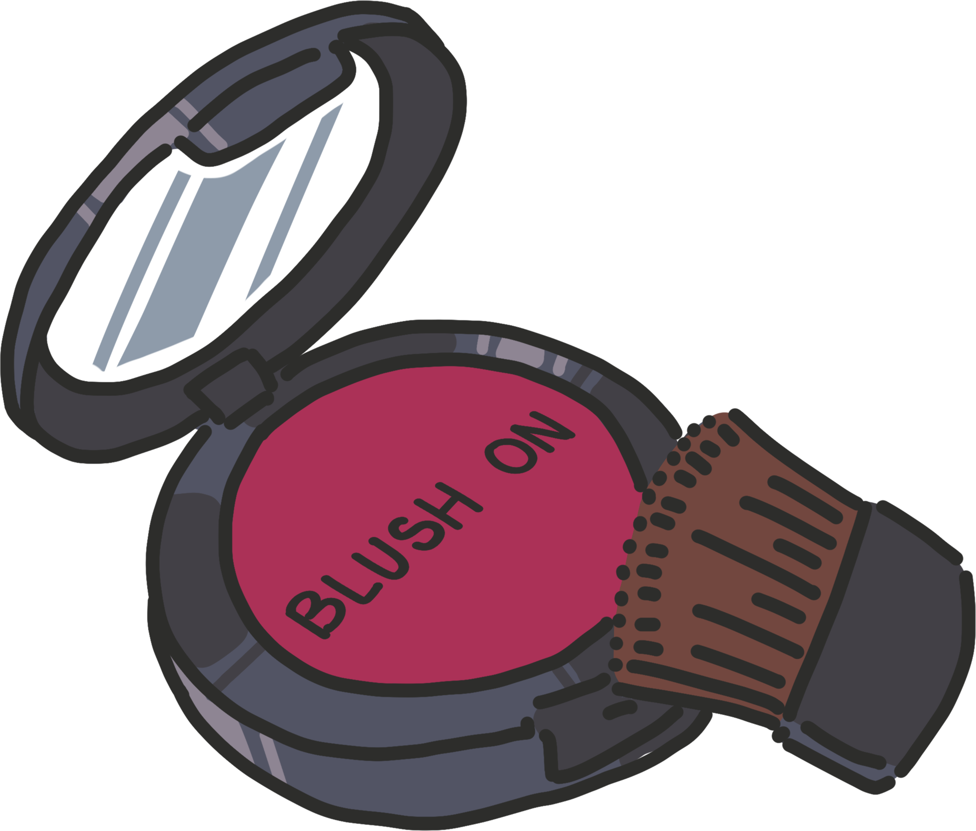 Blush on cartoon style 28592573 PNG